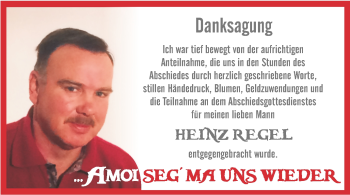 Traueranzeige von Heinz Regel von Thüringer Allgemeine, Thüringische Landeszeitung