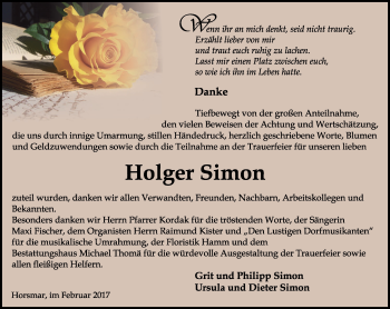 Traueranzeige von Holger Simon von Thüringer Allgemeine, Thüringische Landeszeitung