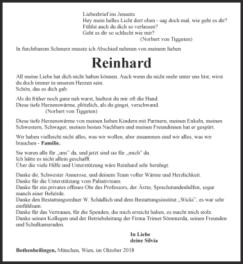 Traueranzeige von Reinhard Ketter von Thüringer Allgemeine, Thüringische Landeszeitung