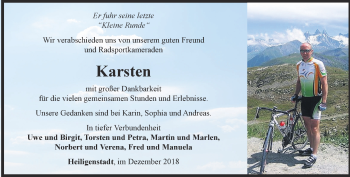 Traueranzeige von Karsten  von Thüringer Allgemeine