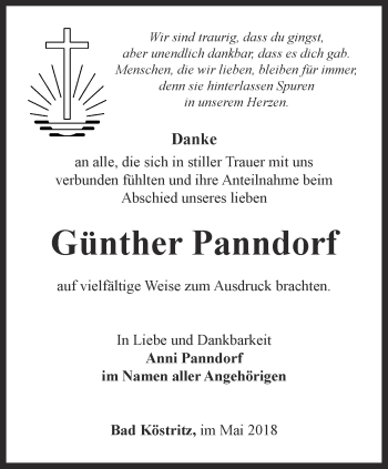 Traueranzeige von Günther Panndorf