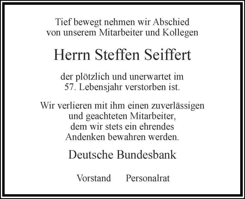  Traueranzeige für Steffen Seiffert vom 30.06.2018 aus Thüringer Allgemeine, Thüringische Landeszeitung