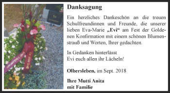 Traueranzeige von Eva-Marie Rothe von Thüringer Allgemeine