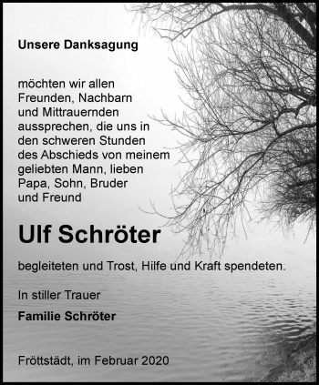 Traueranzeige von Ulf Schröter