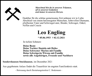 Traueranzeige von Leo Engling