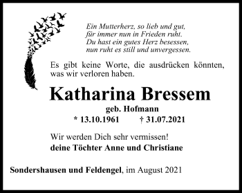 Traueranzeige von Katharina Bressem