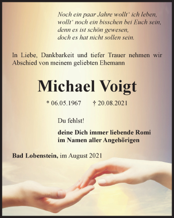 Traueranzeige von Michael Voigt