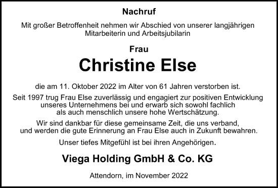 Traueranzeigen von Christine Else | trauer-in-thueringen.de