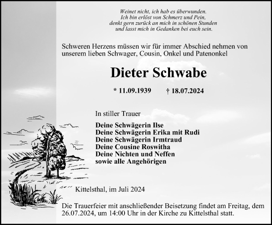 Zur Gedenkseite von Dieter Schwabe